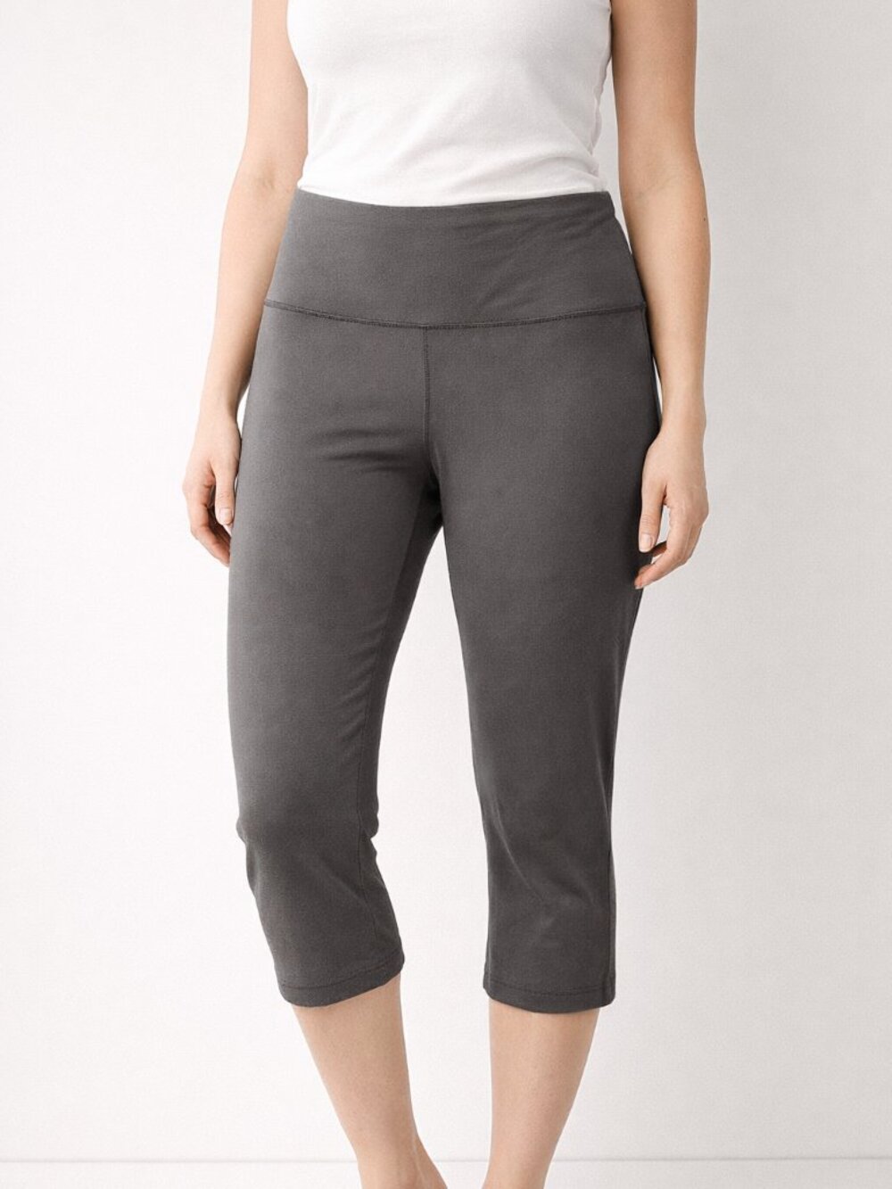 Athletic Works Women's Capri Leggings Grey Gray Size XL